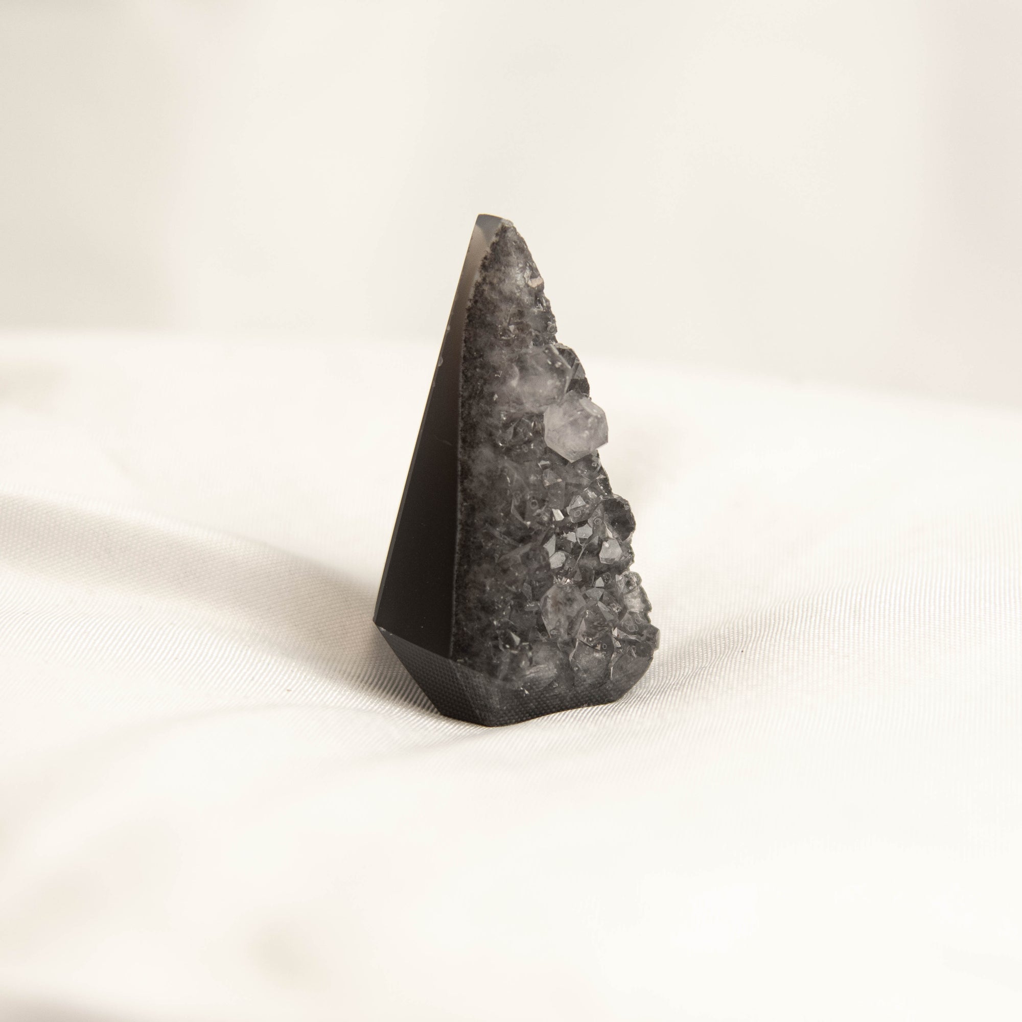 Mini Polished Amethyst Geode Standing Freeform