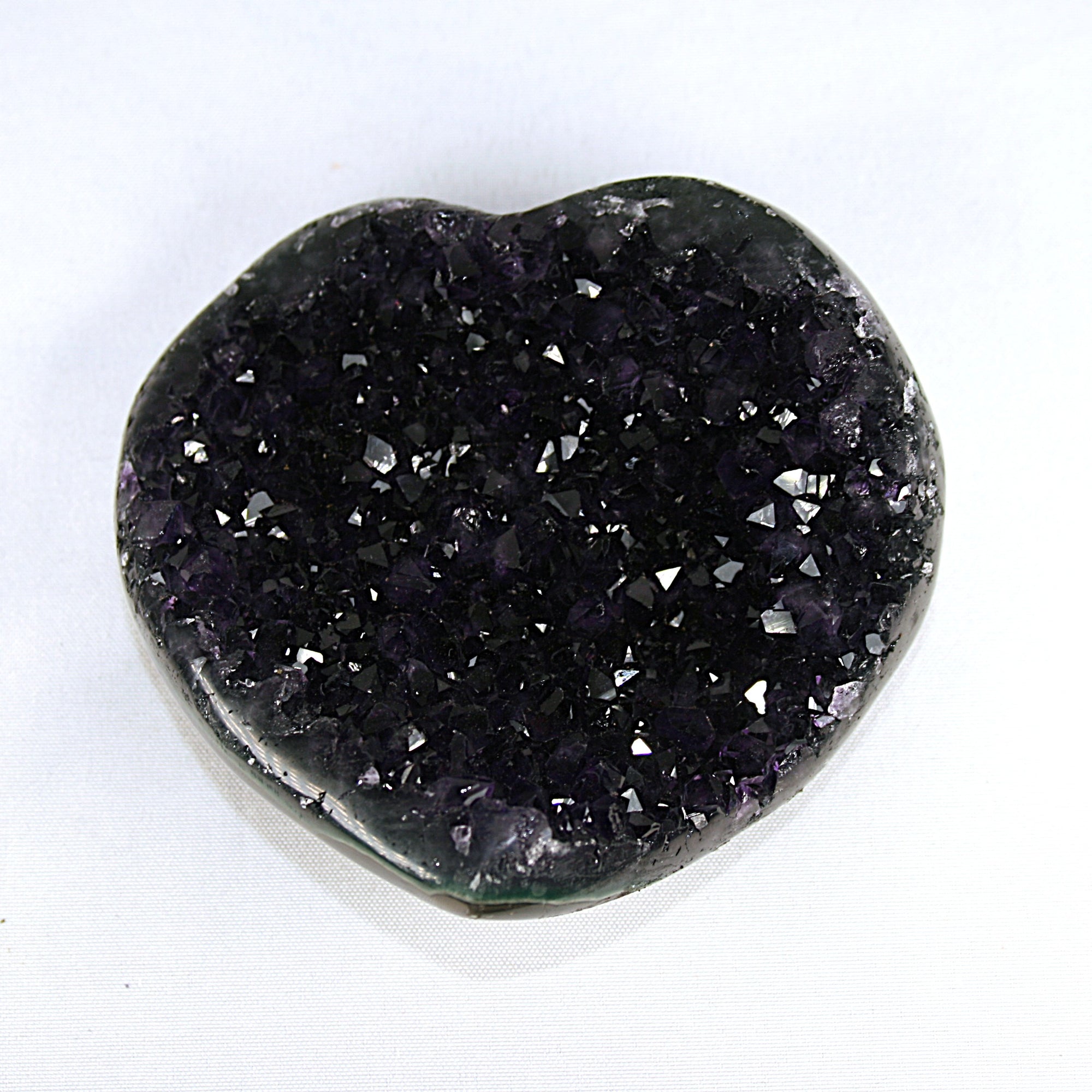 Dark Purple Amethyst Heart Cluster
