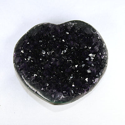 Dark Purple Amethyst Heart Cluster