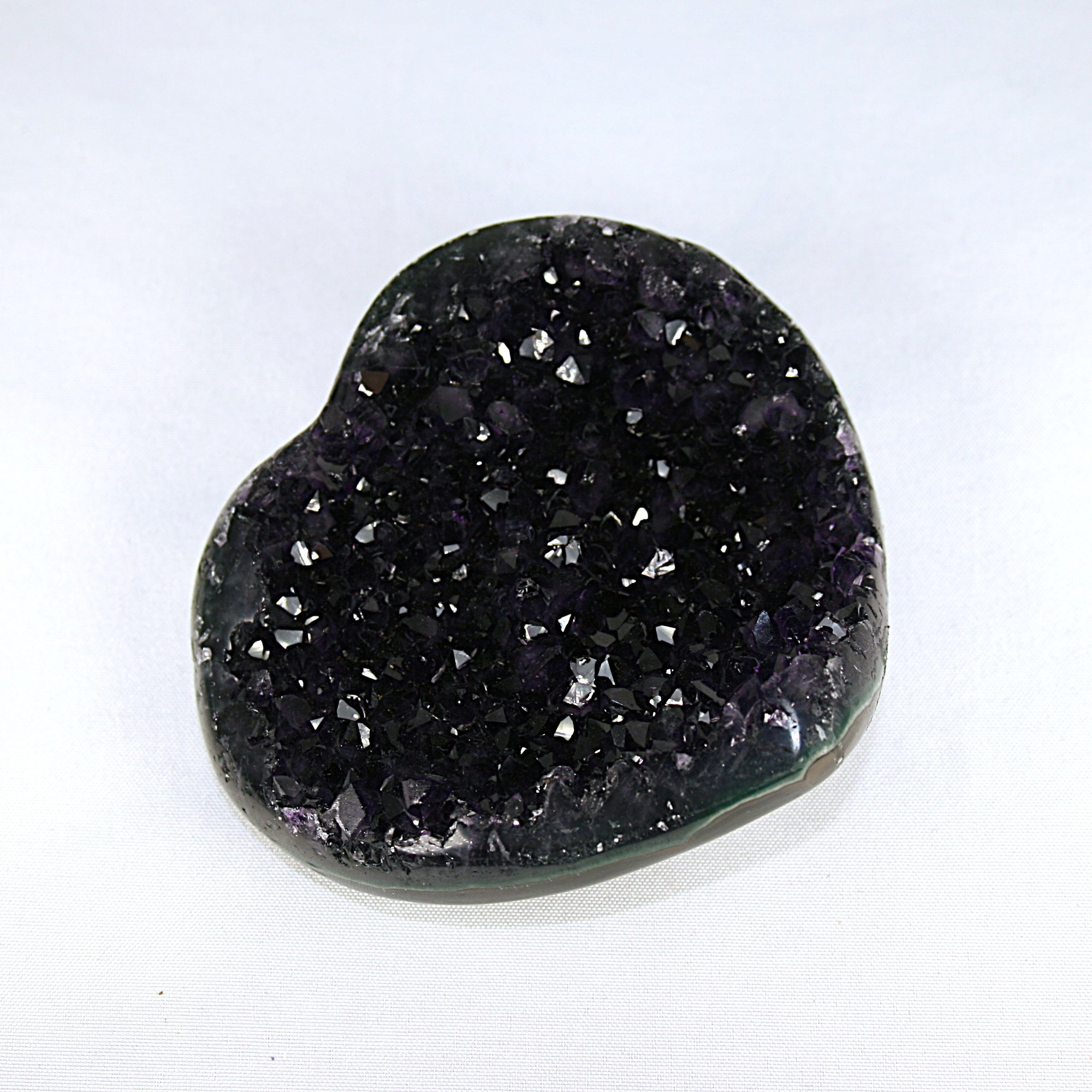 Dark Purple Amethyst Heart Cluster