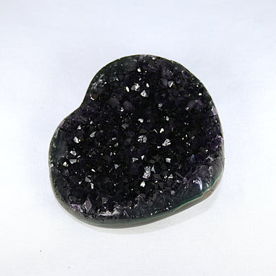 Dark Purple Amethyst Heart Cluster