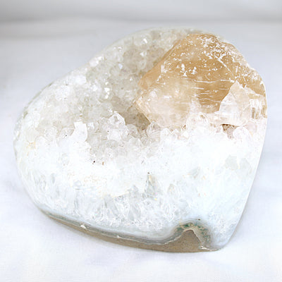 Amethyst with Calcite