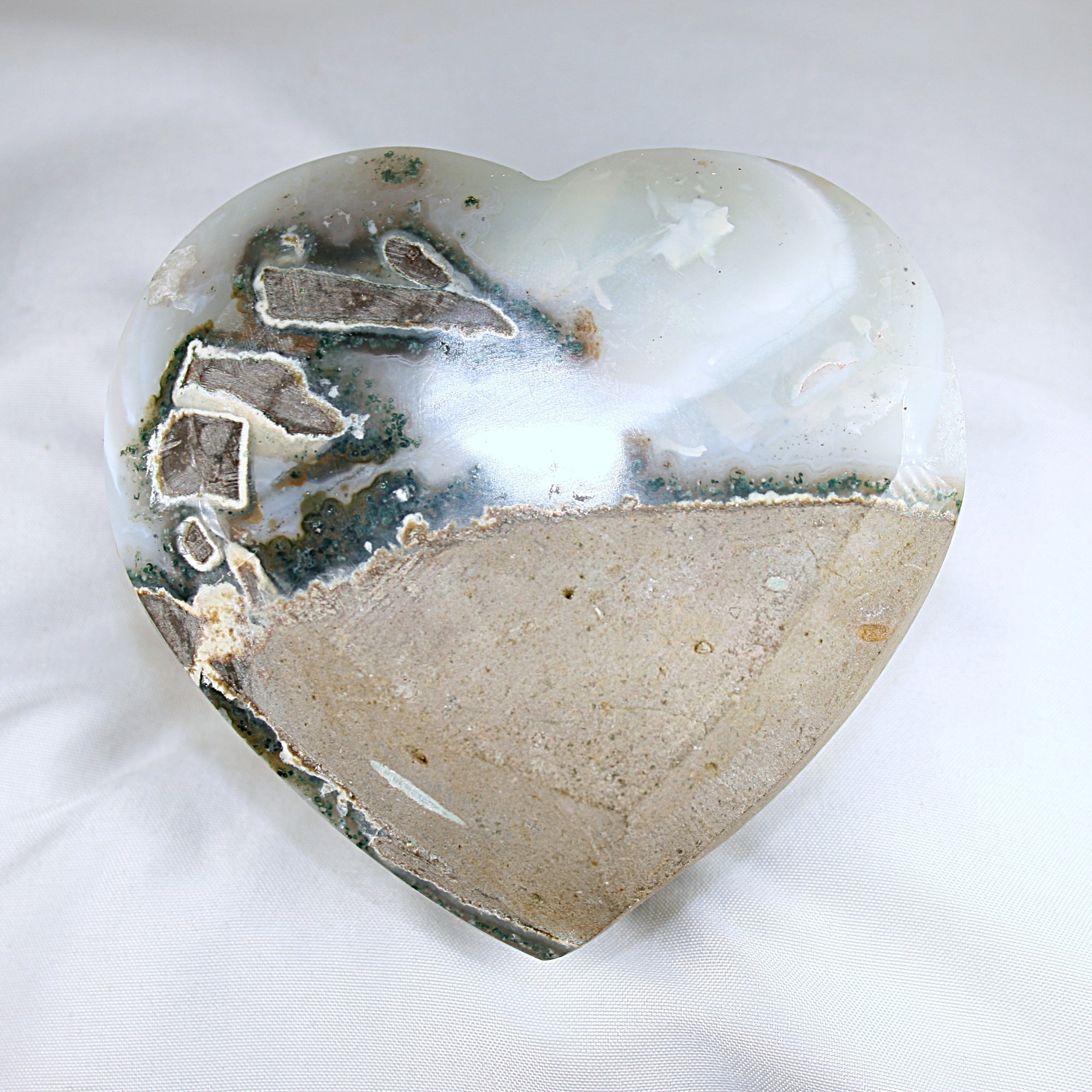 Amethyst with Calcite