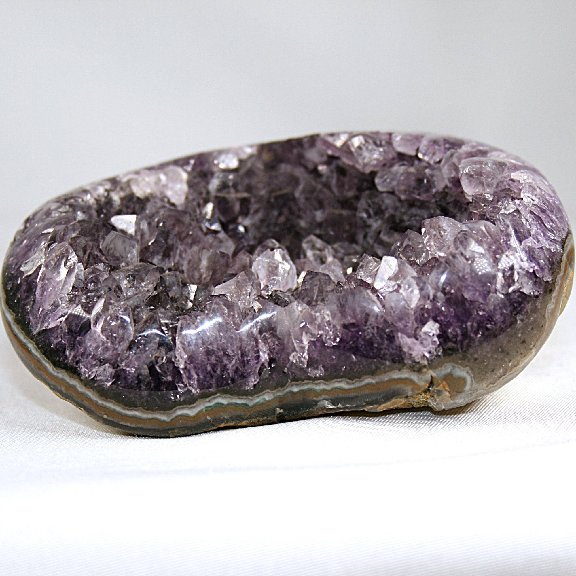 Raw Amethyst Heart Cluster