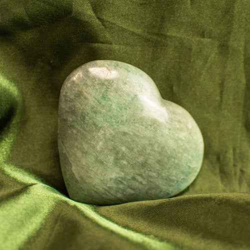 Amazonite Polished Heart