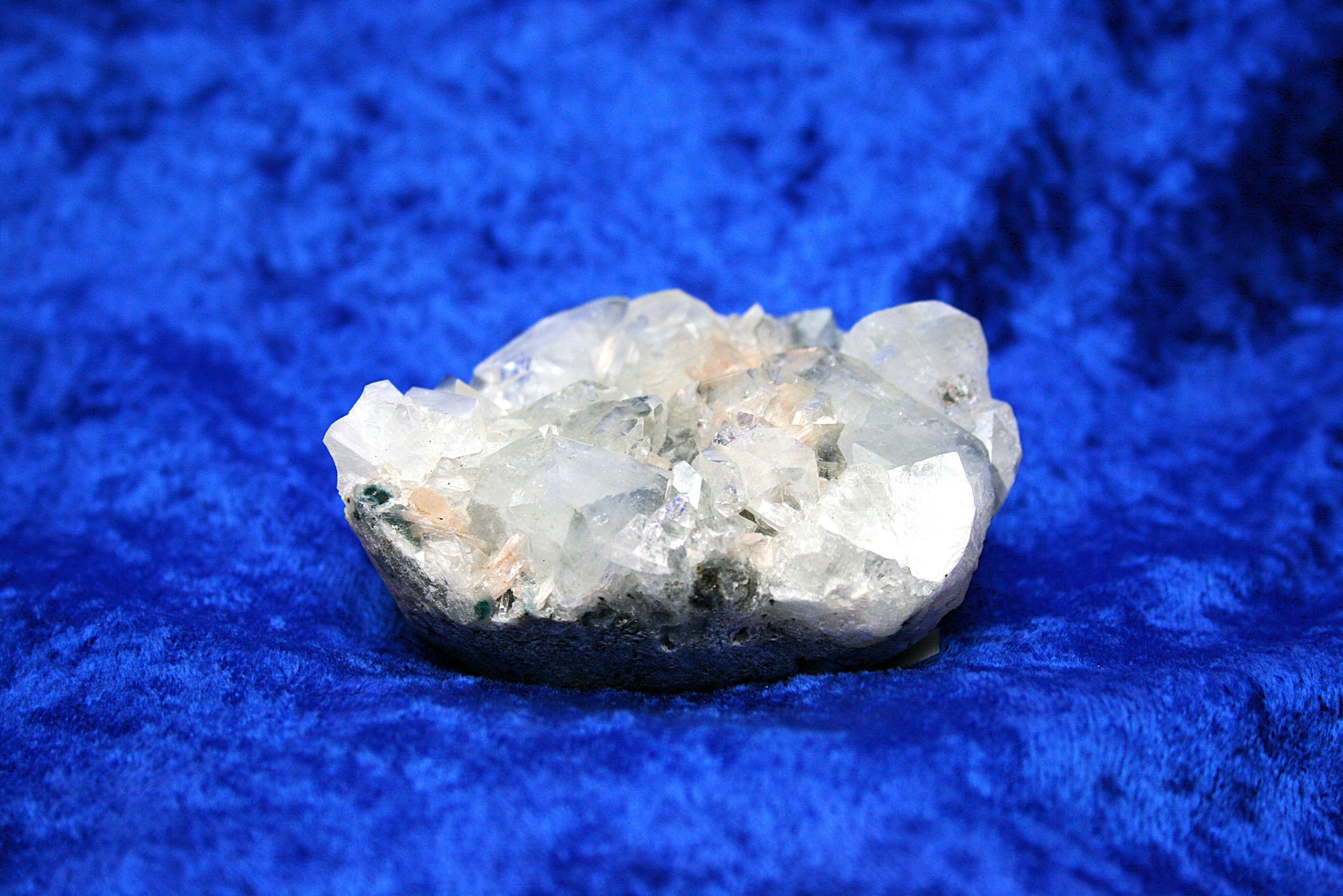 Apophylite and Stilbite Specimen with Chalcedony