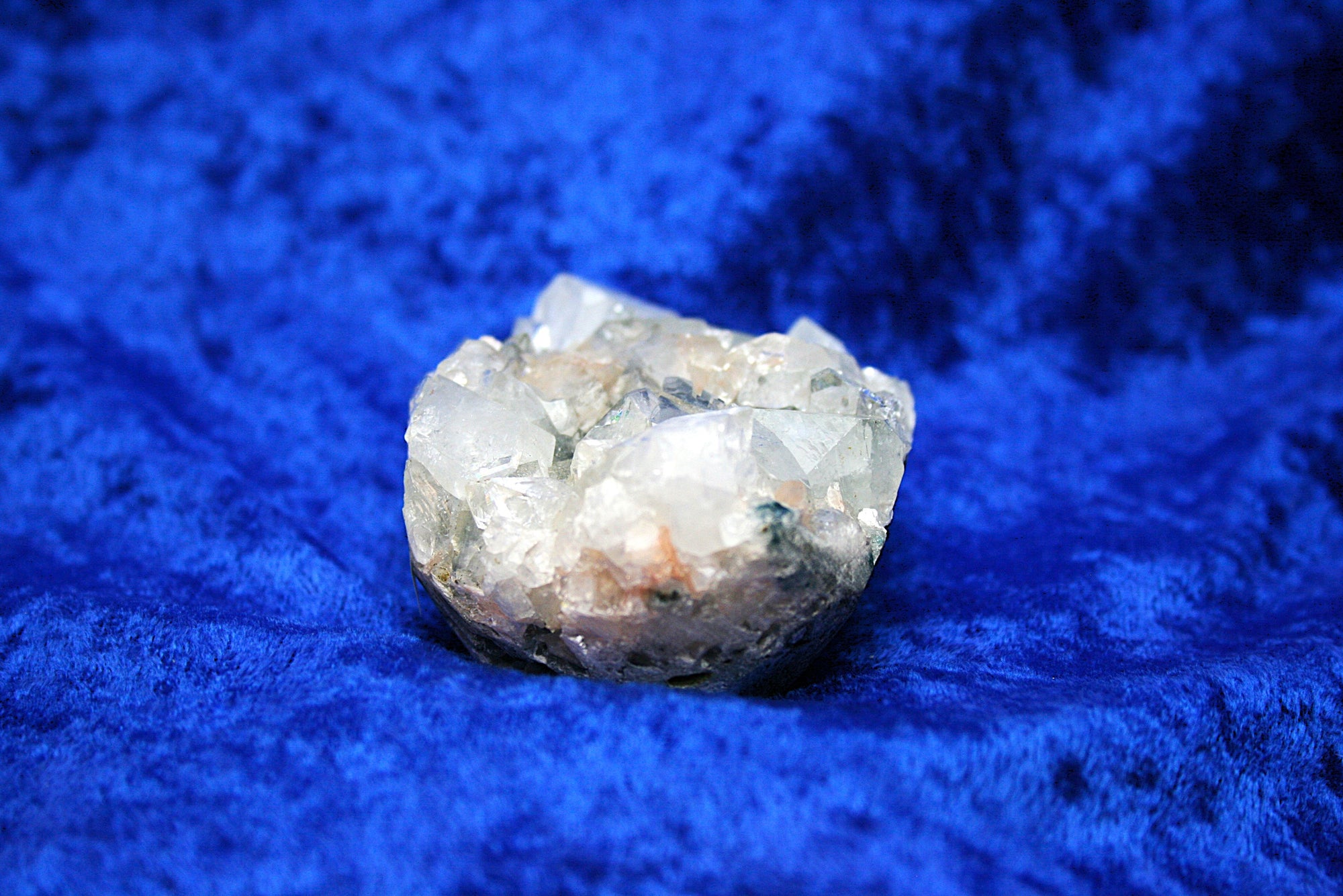 Apophylite and Stilbite Specimen with Chalcedony