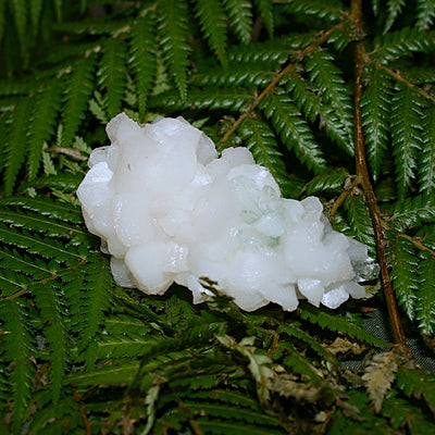 Green Apophylite and Stilbite Specimen