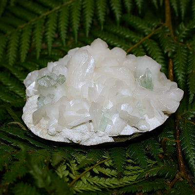 Green Apophylite and Stilbite Specimen