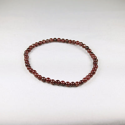 Garnet Bracelet 4mm