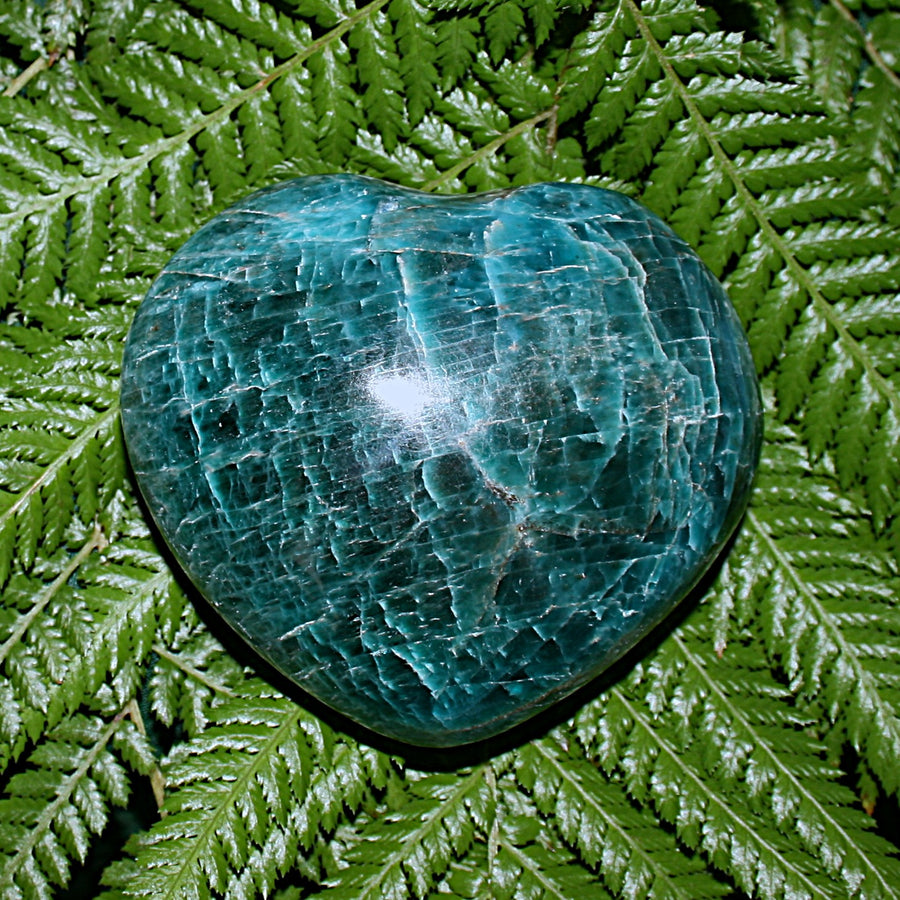 Blue Apatite Heart
