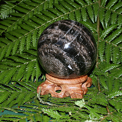 Black Moonstone Sphere