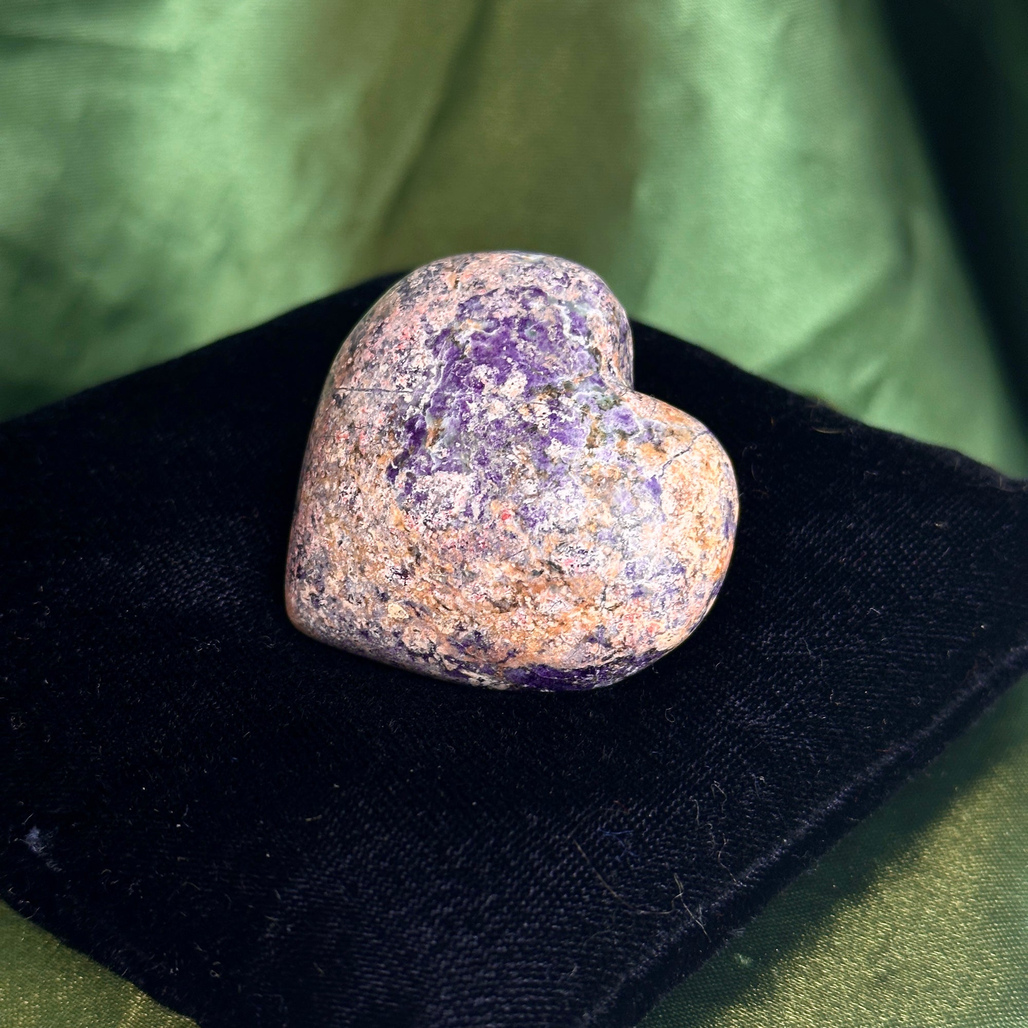 Bolivianite Hearts (Multiple Available)