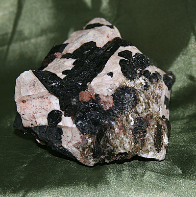 Black Tourmaline in Quartz with Mica