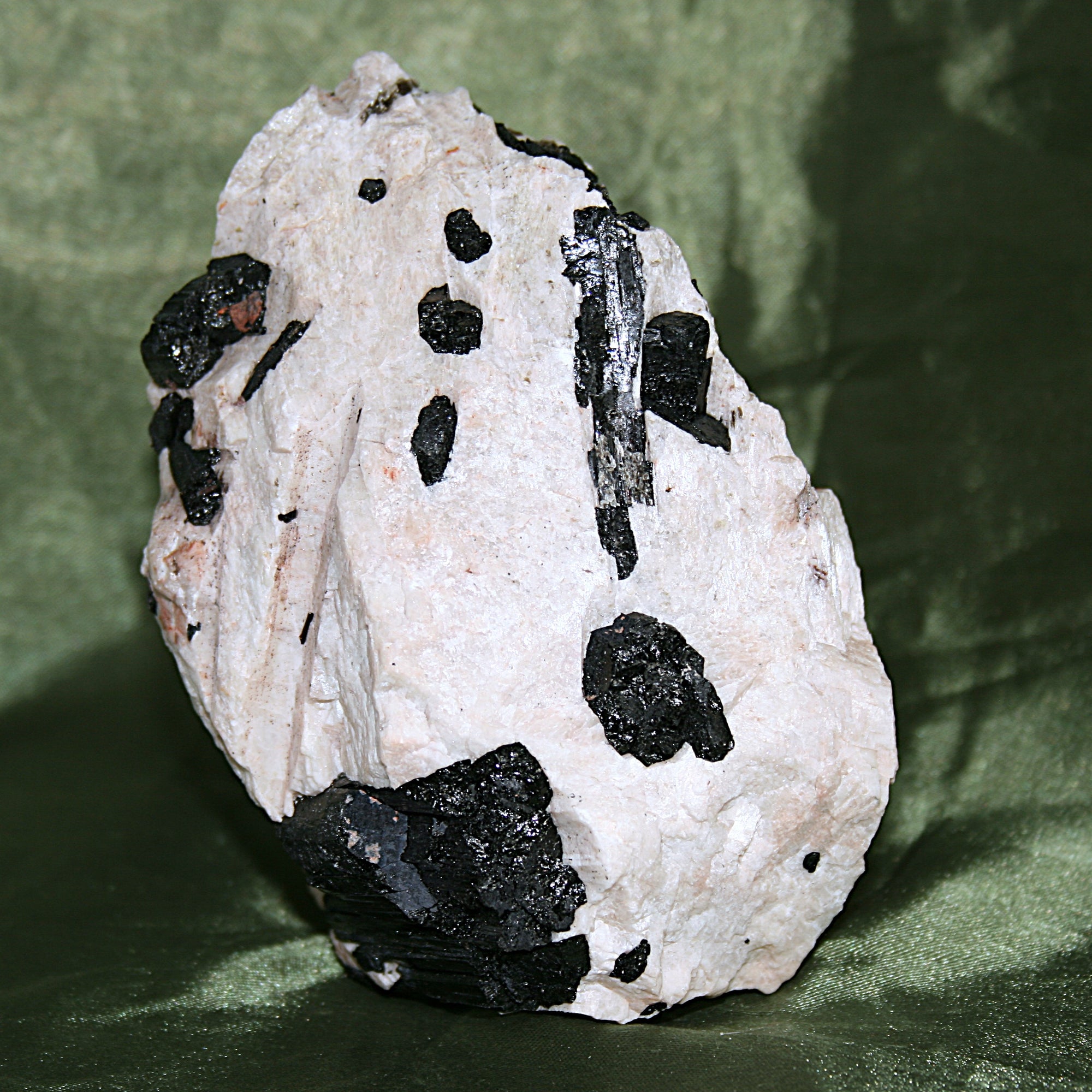 Black Tourmaline in Quartz with Mica
