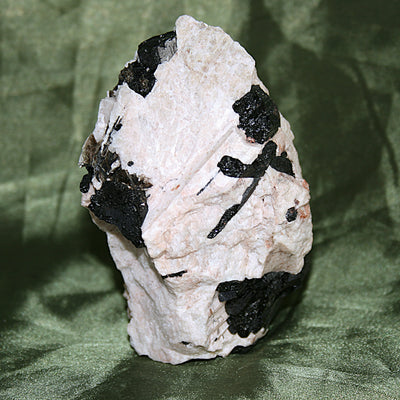 Black Tourmaline in Quartz with Mica