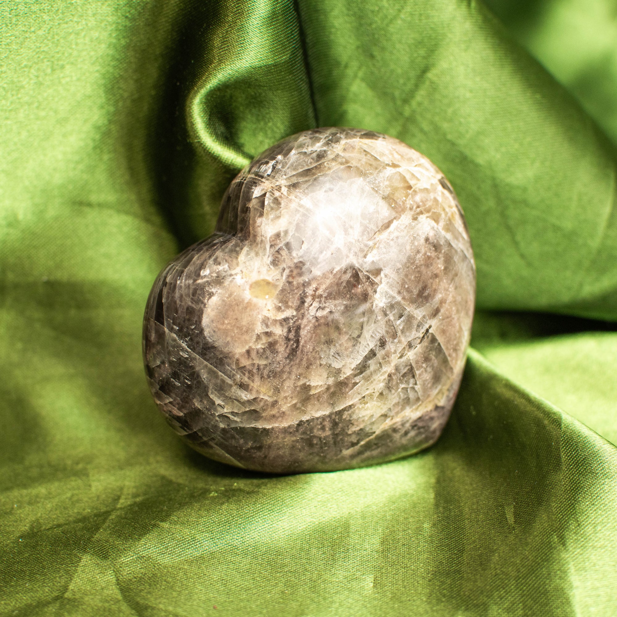 Black Moonstone Hearts (Multiple Available)