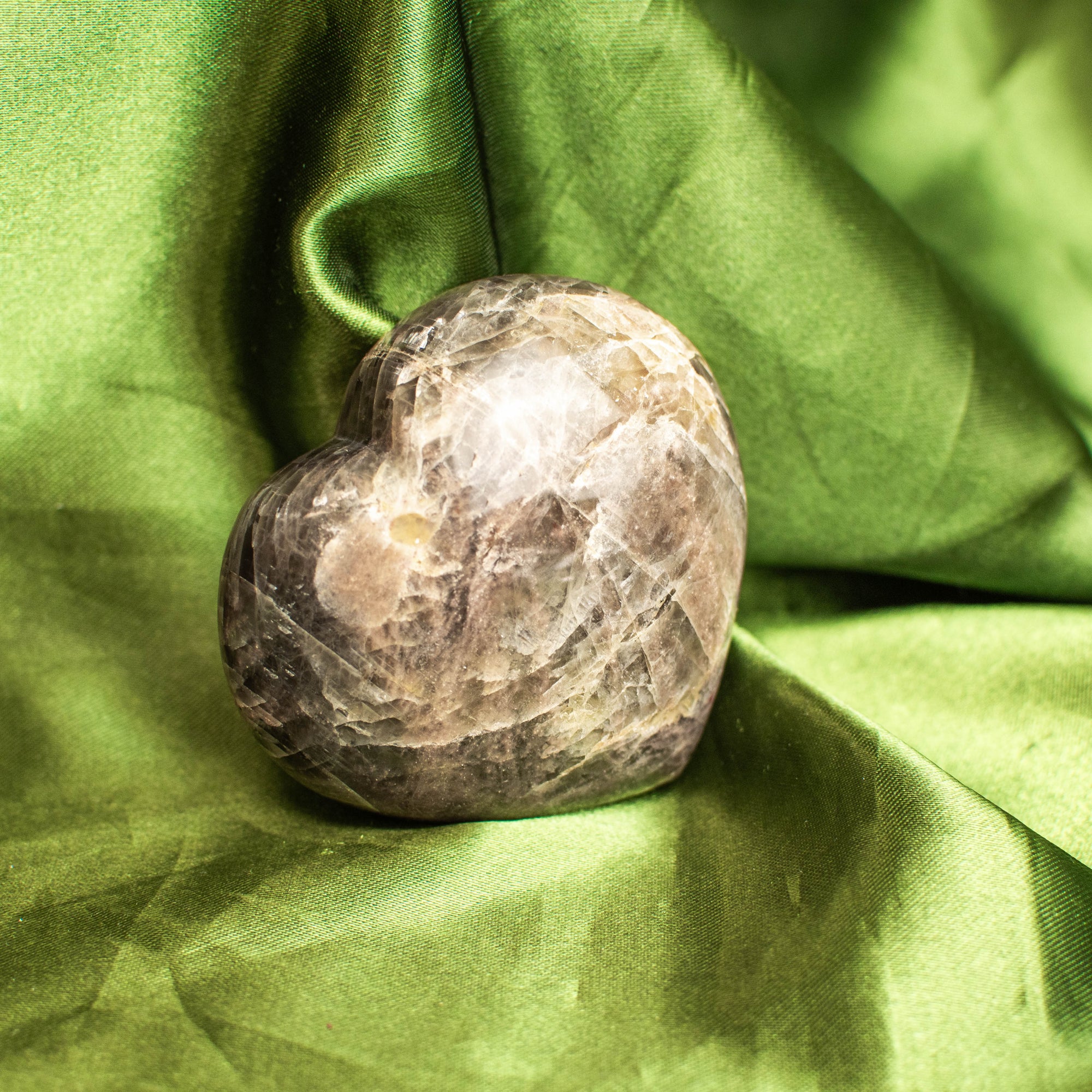 Black Moonstone Hearts (Multiple Available)