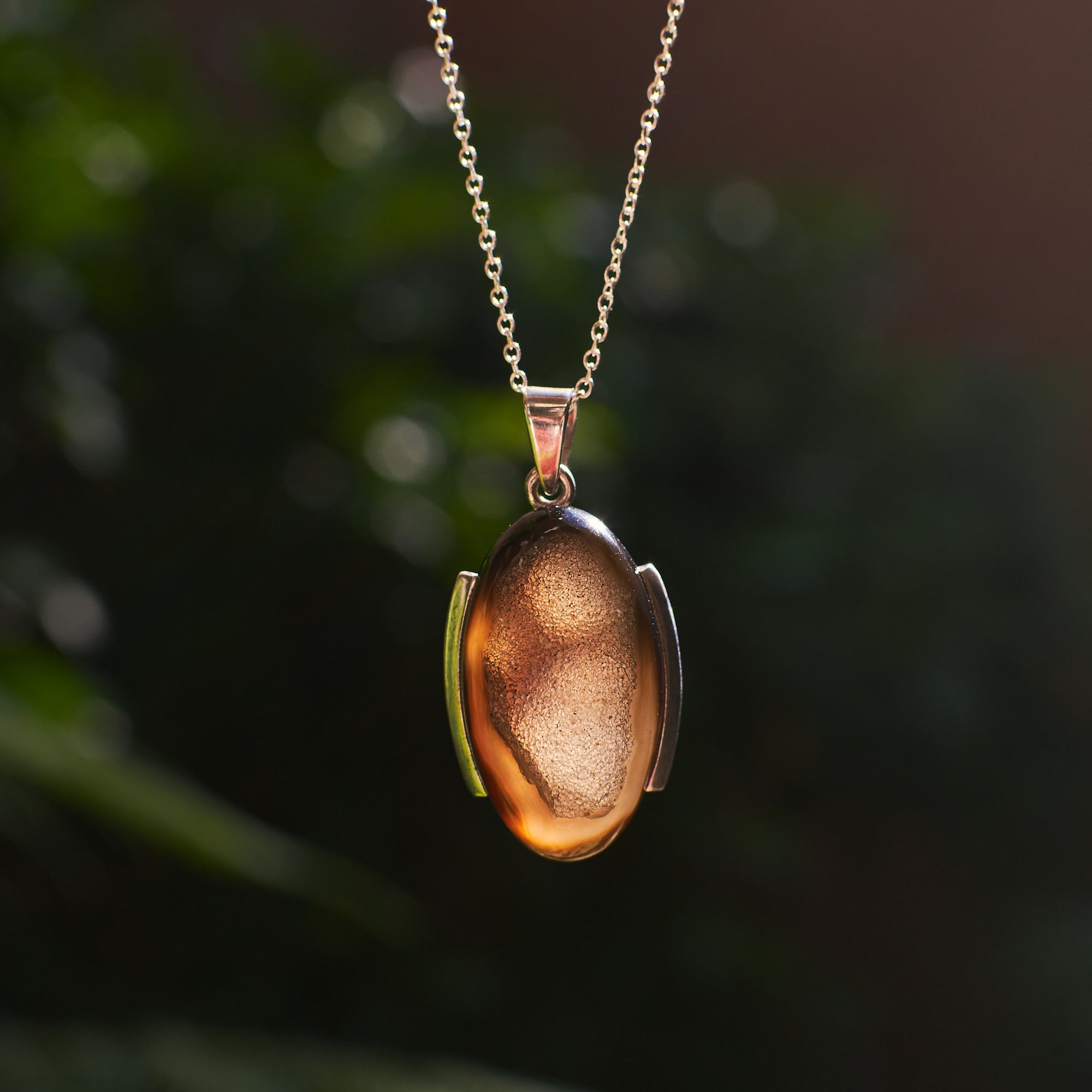 Black Druzy Quartz Pendant