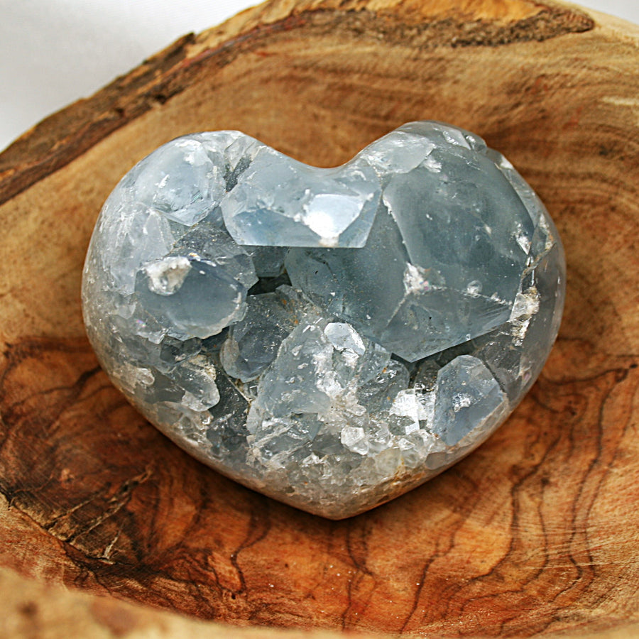 Celestite Hearts (Multiple Available)