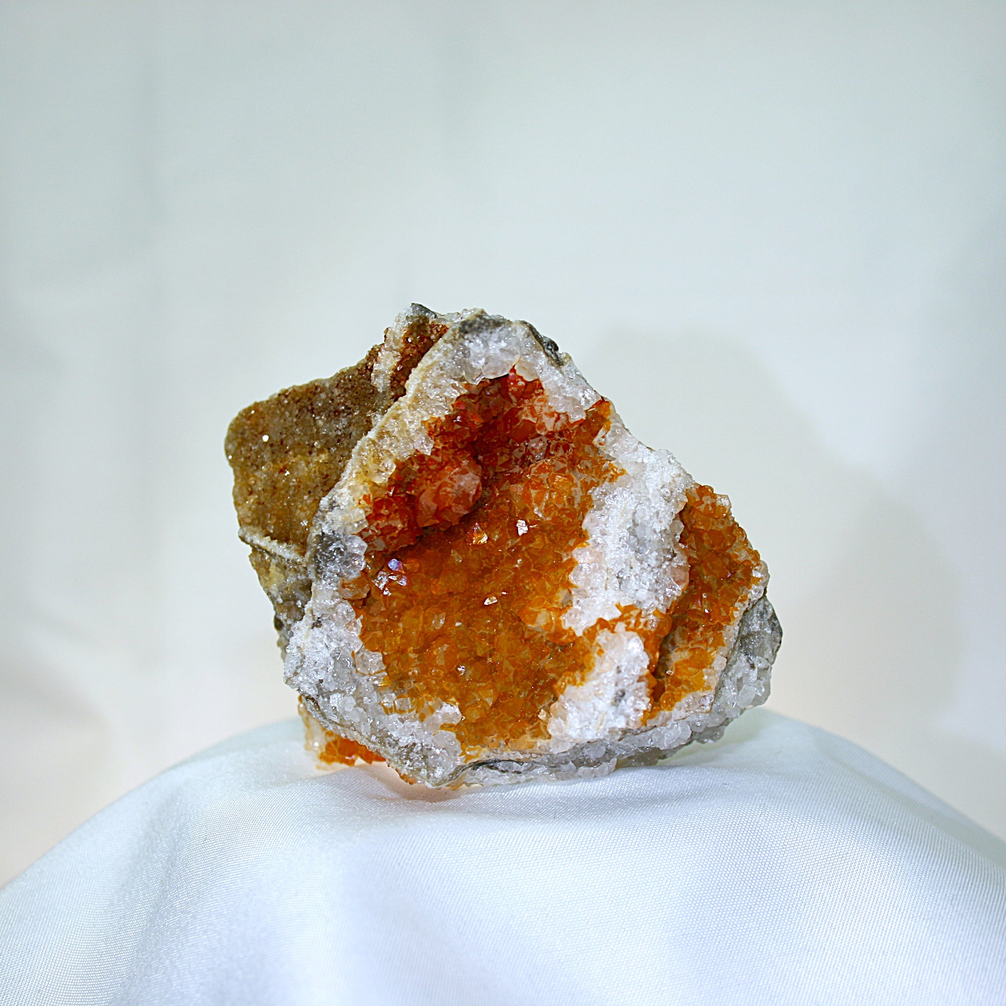 Citrine with Stibnite