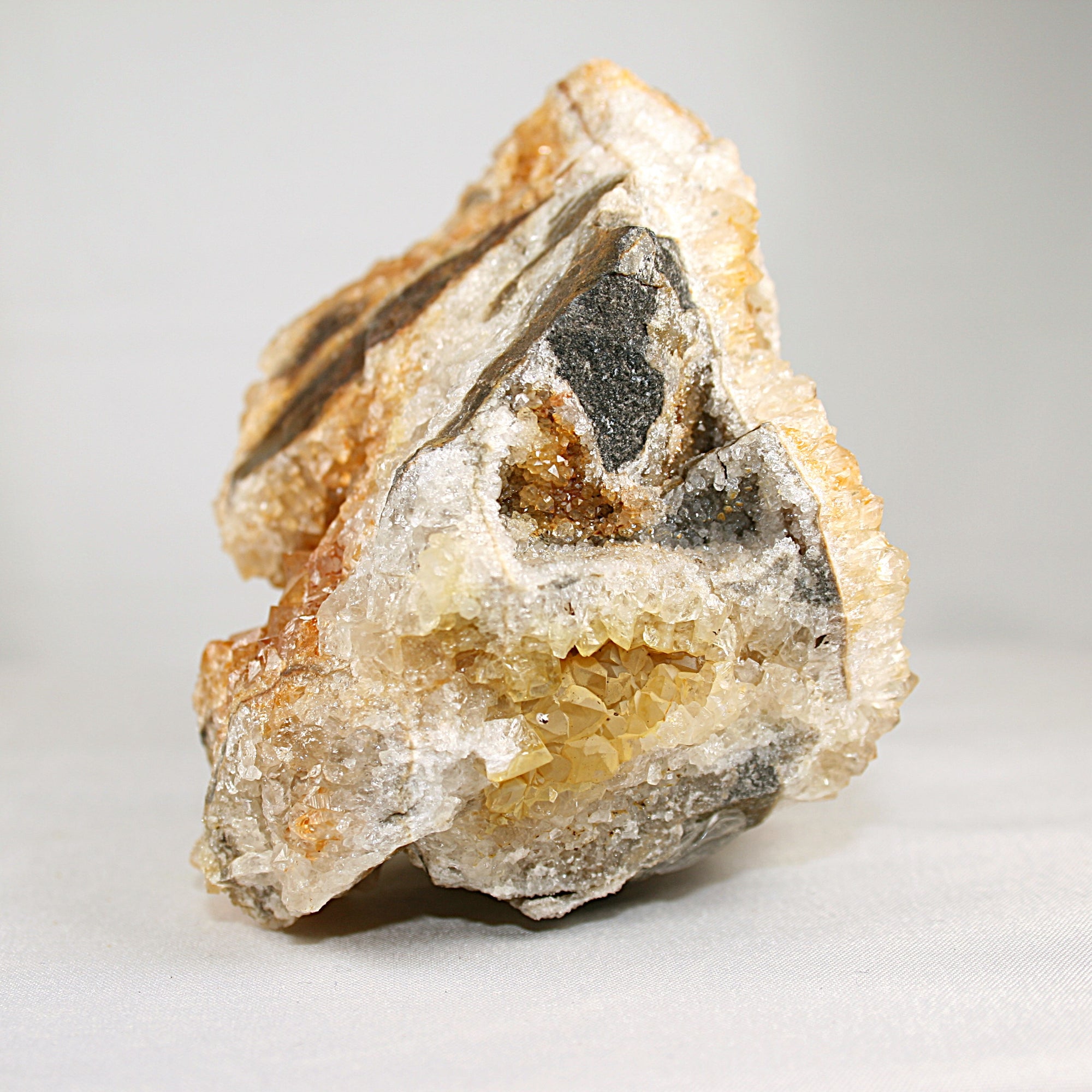 Citrine with Stibnite