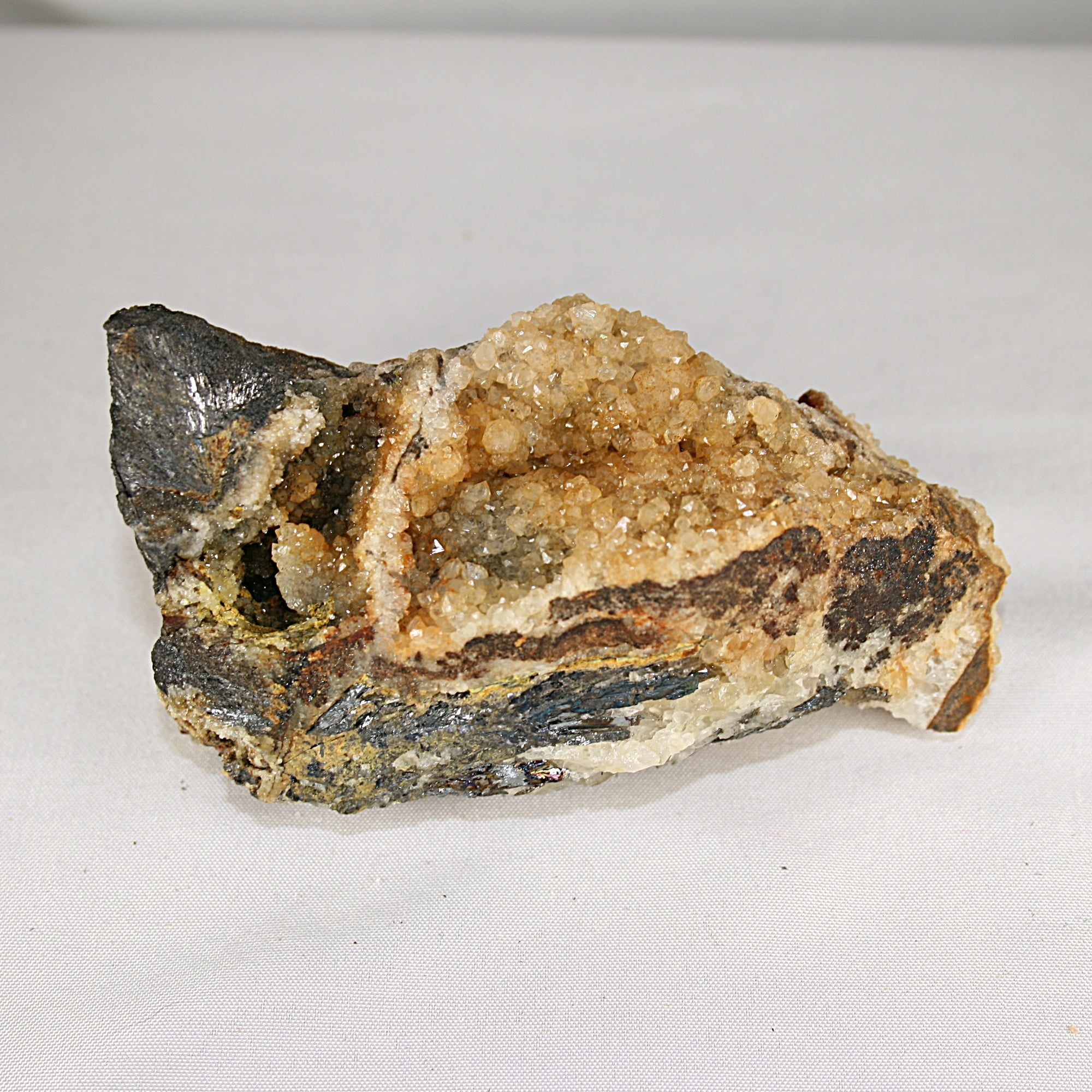 Citrine with Stibnite