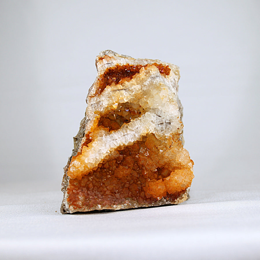 Citrine with Stibnite