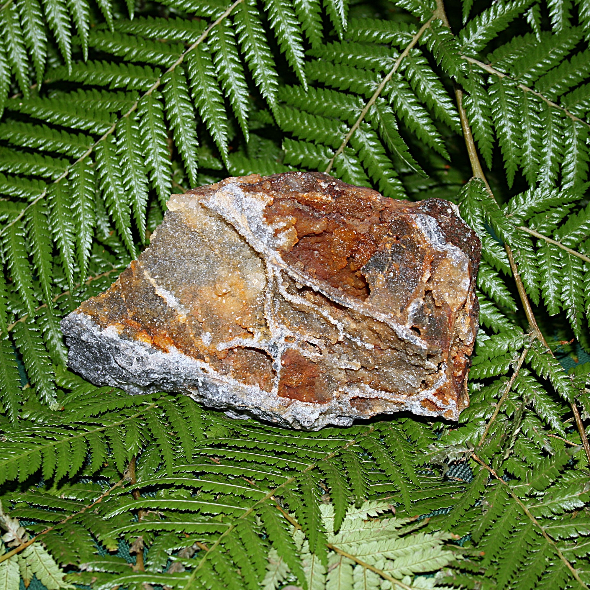 Citrine with Stibnite