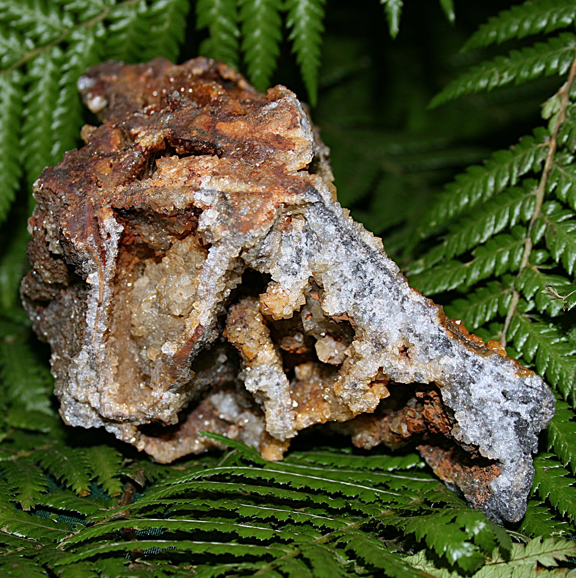 Citrine with Stibnite