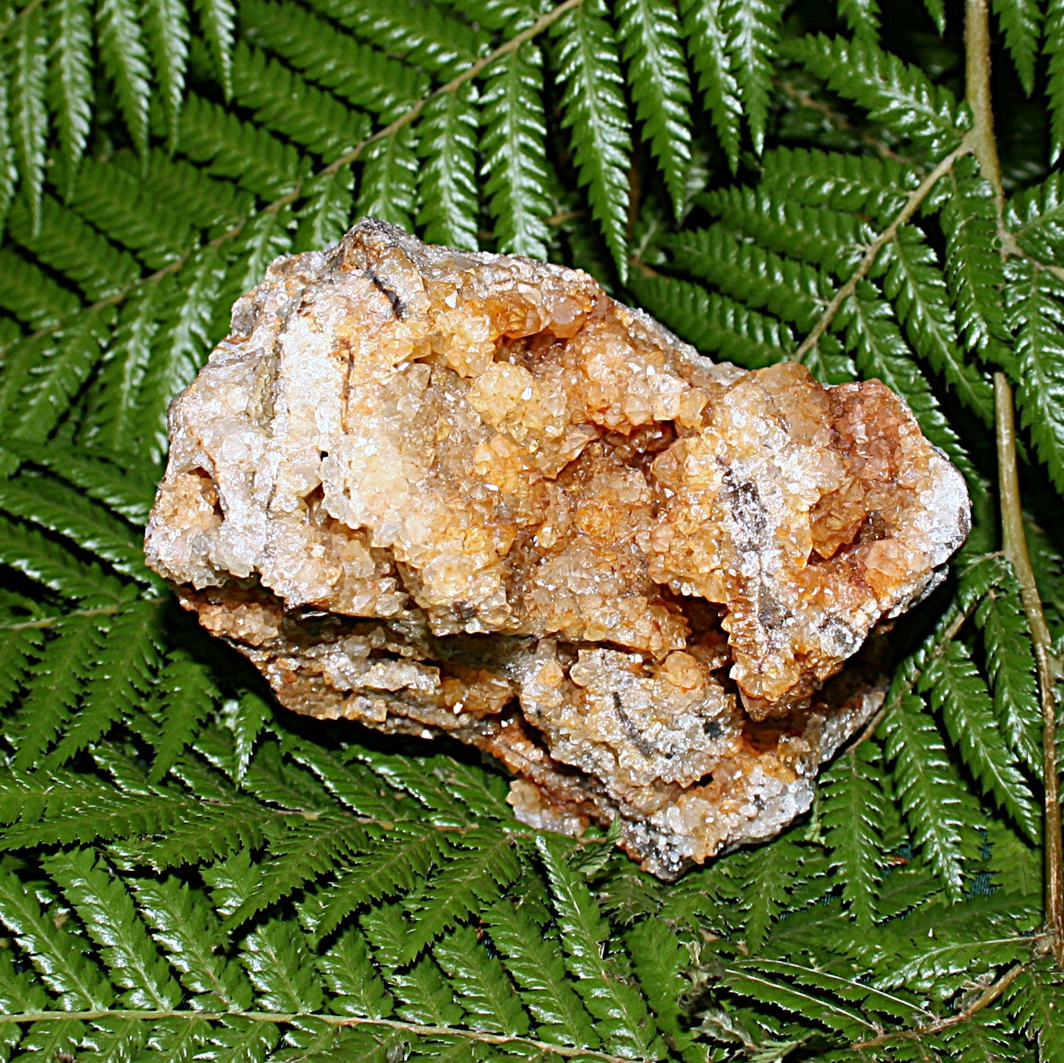 Citrine with Stibnite