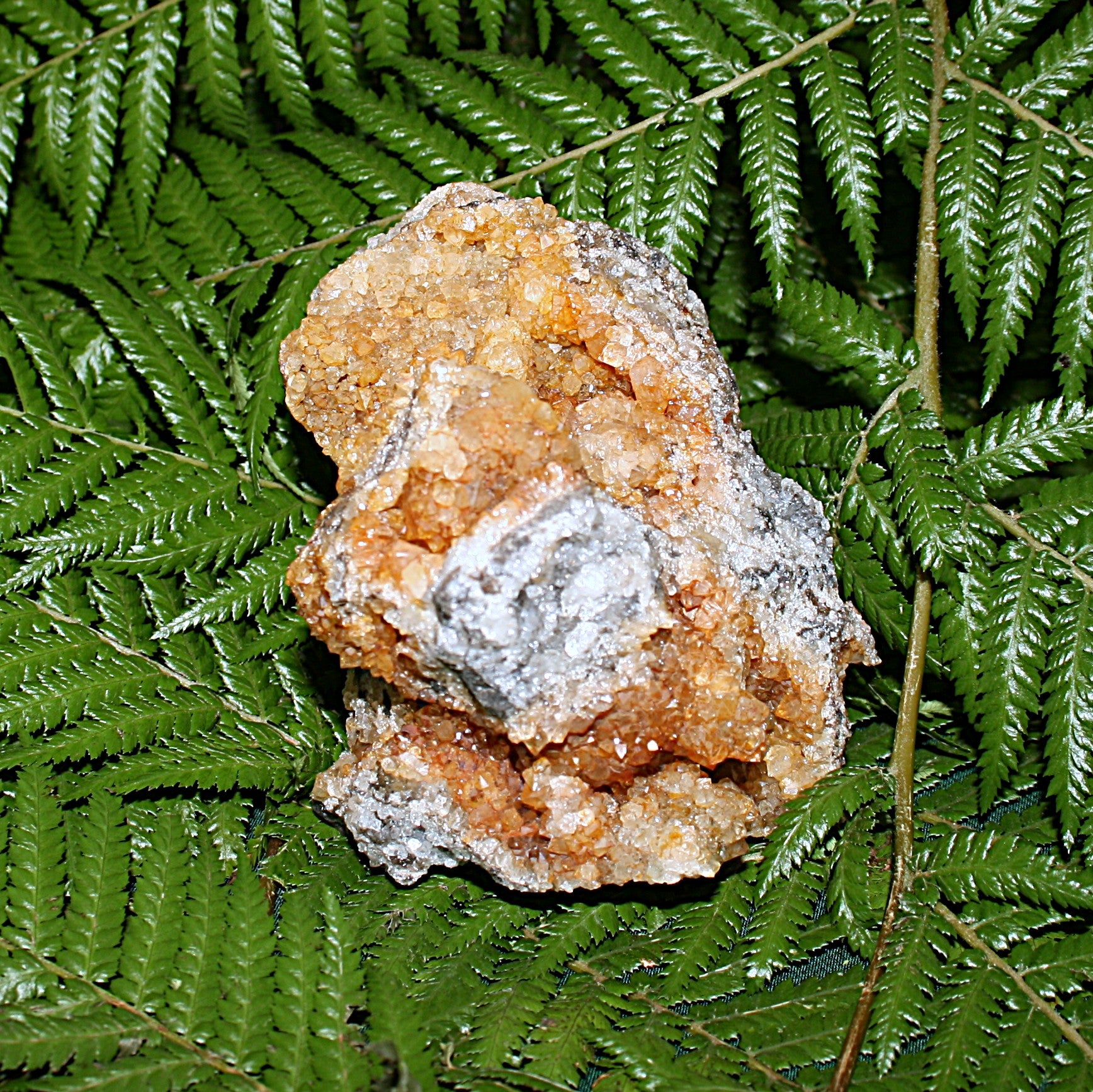 Citrine with Stibnite