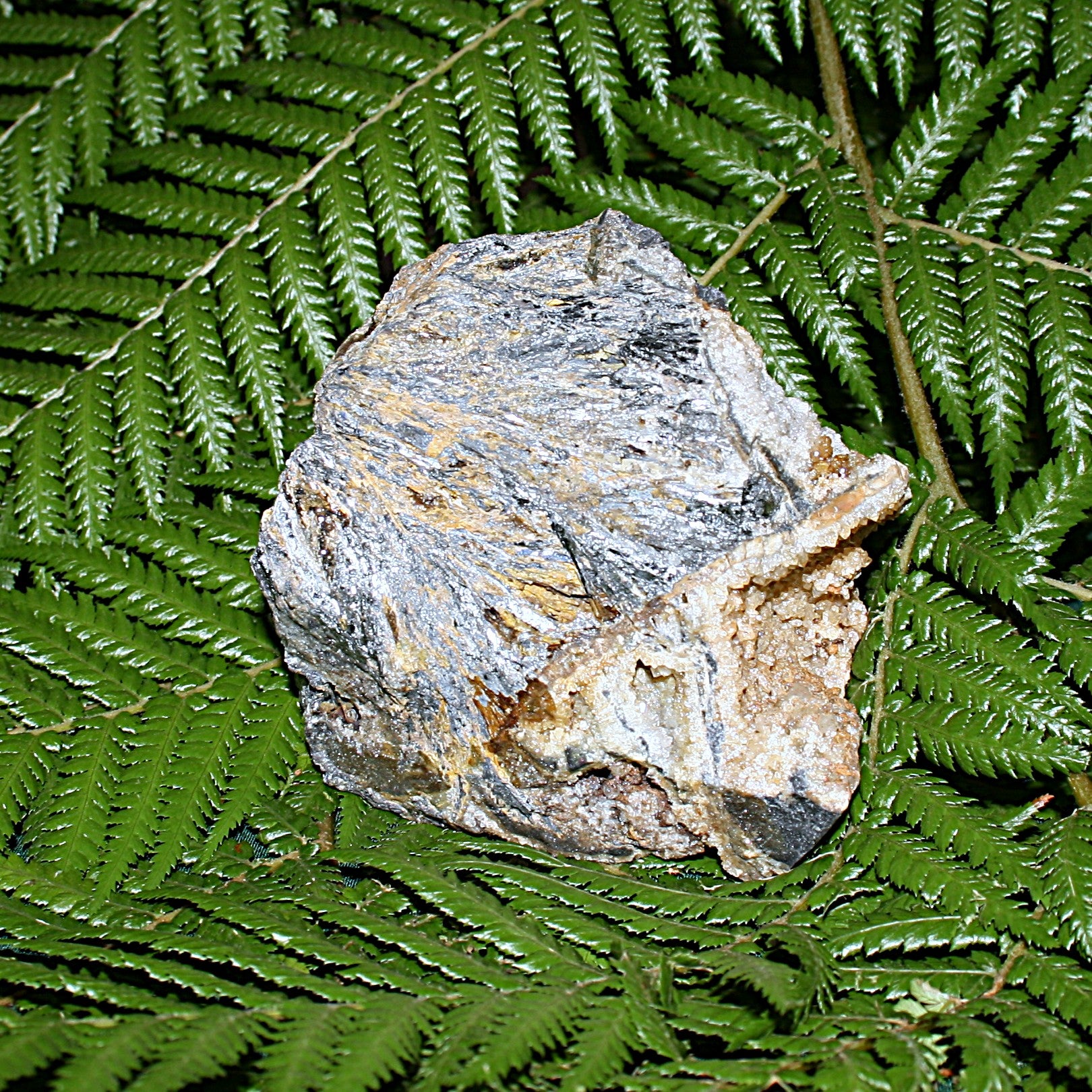 Citrine with Stibnite