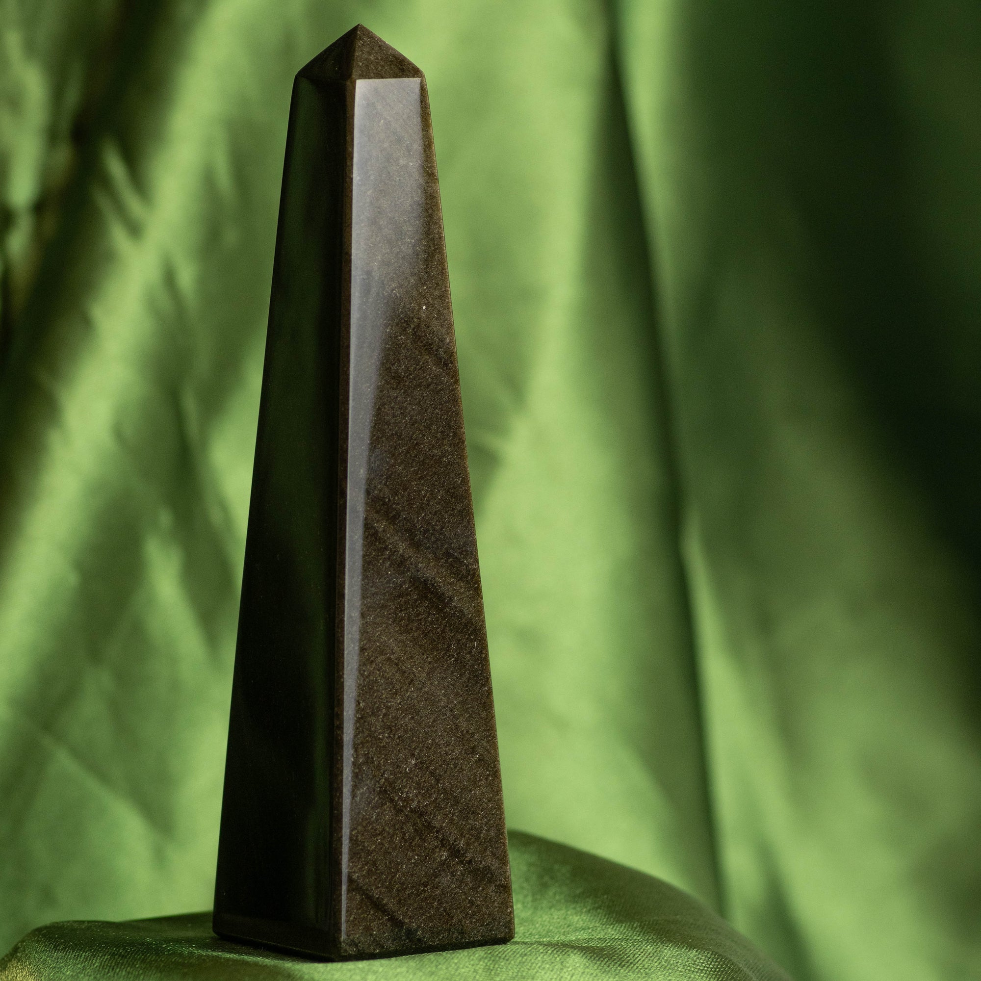 Gold Sheen Obsidian Ying/Yang Necklace & Tower Pairing