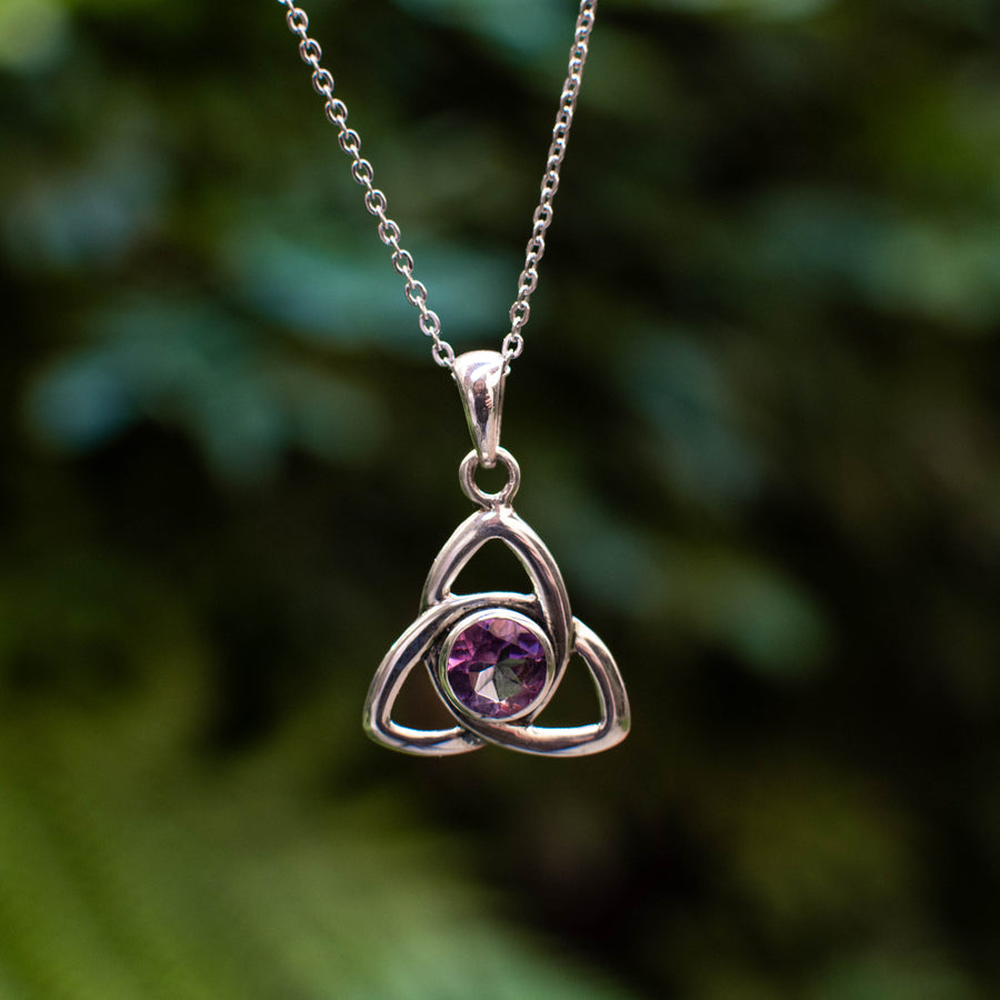 Amethyst Celtic Pendant