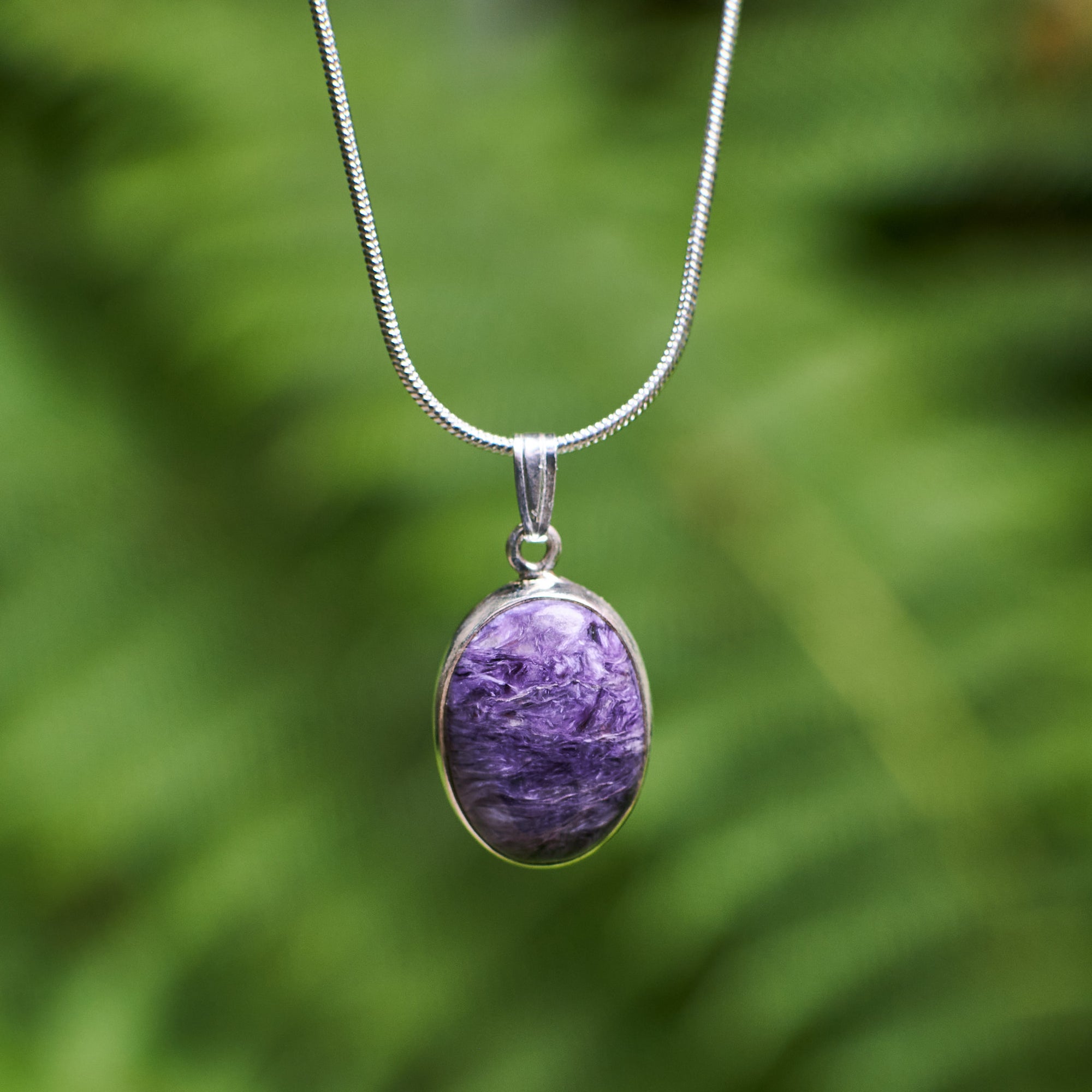 Charoite Oval Pendant