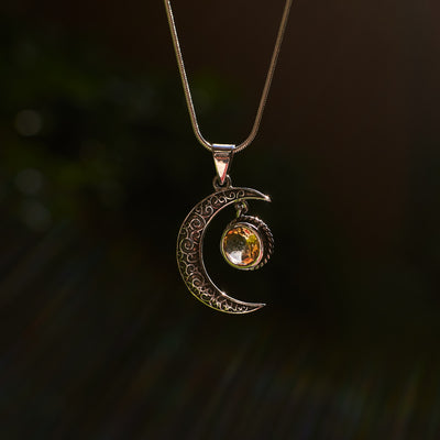 Citrine Moon Pendant