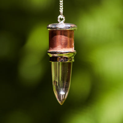 Clear Quartz and Copper Pendulum