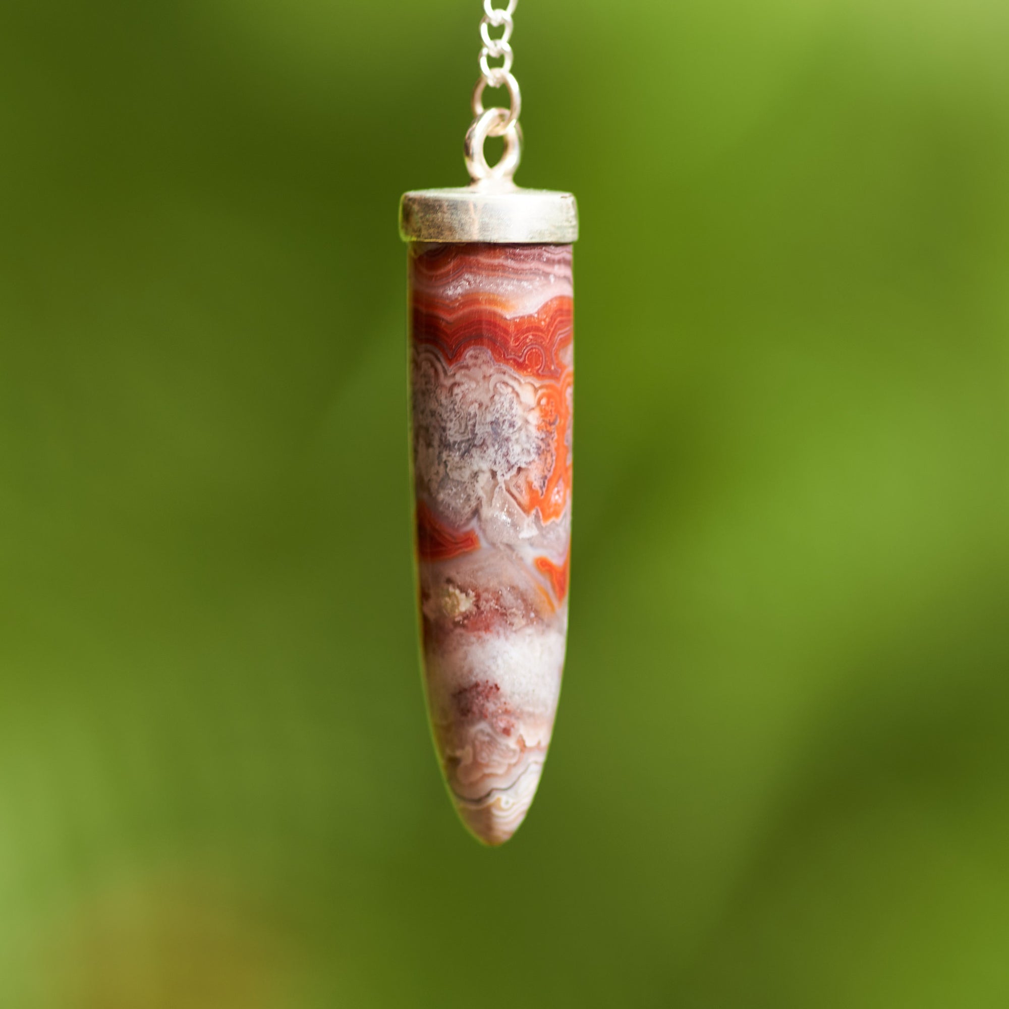 Crazy Lace Agate Pendulum