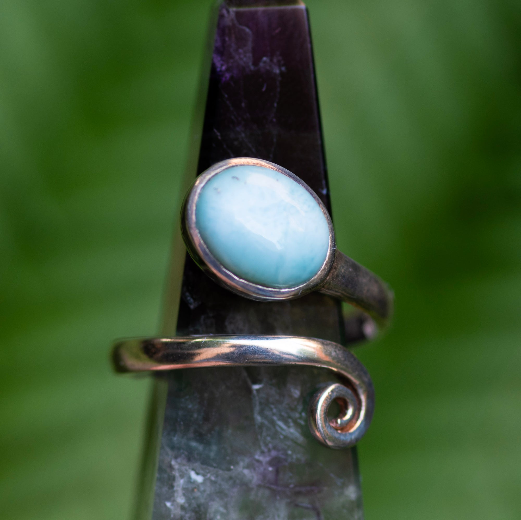 Larimar Adjustable Ring
