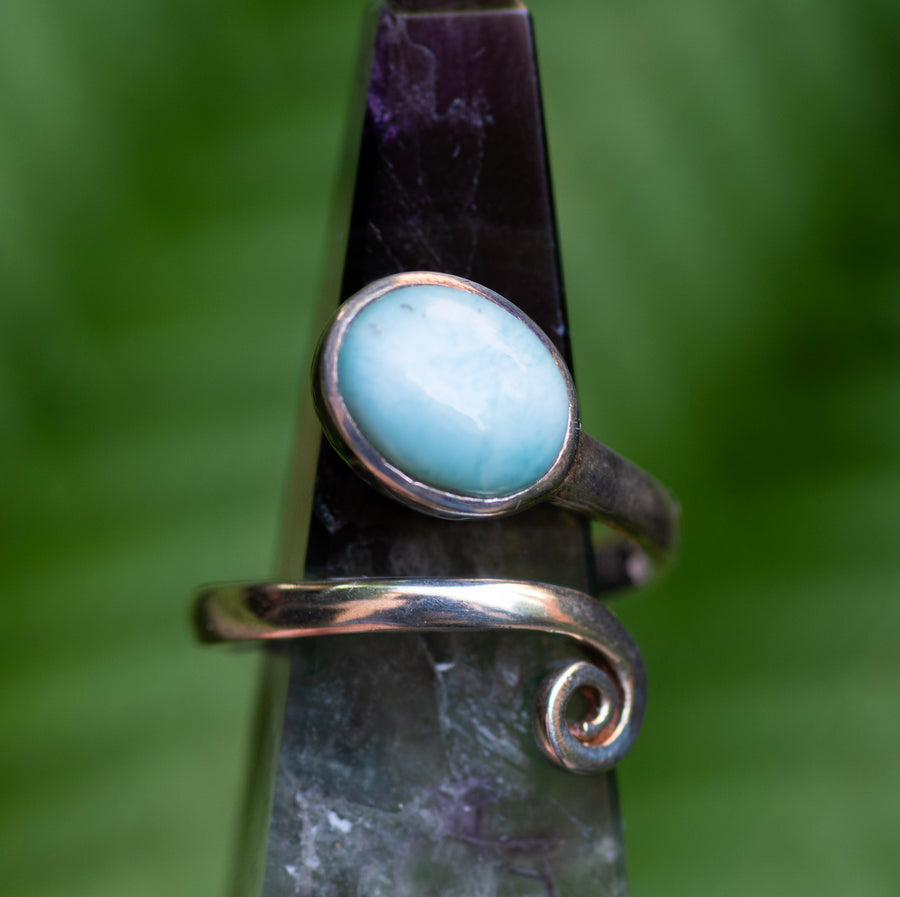 Larimar Adjustable Ring