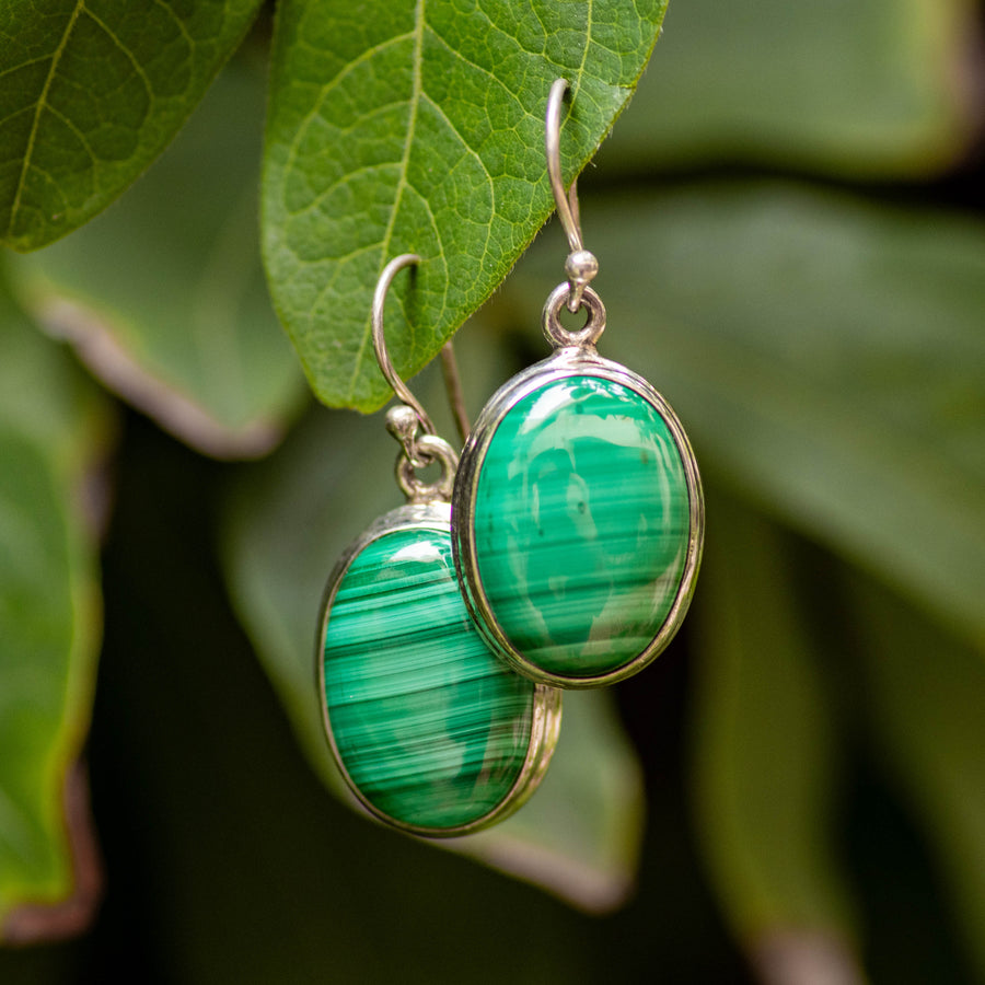 Malachite Earrings