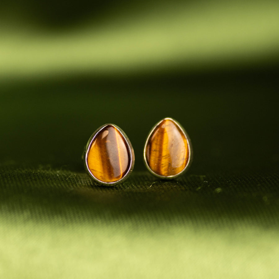 Tigers Eye Studs