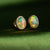 Bezel Set Ethiopian Opal Earrings