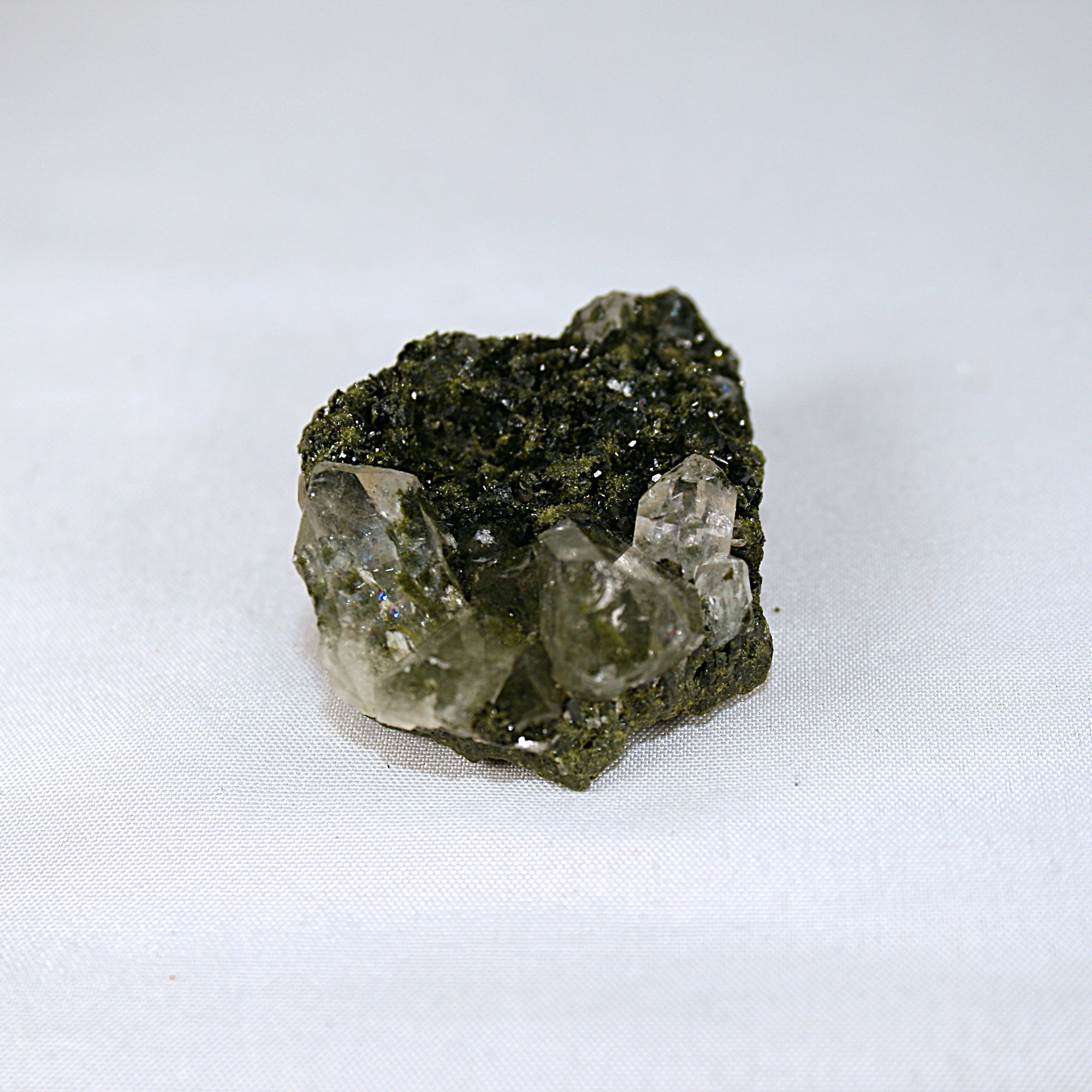 Raw Epidote Cluster
