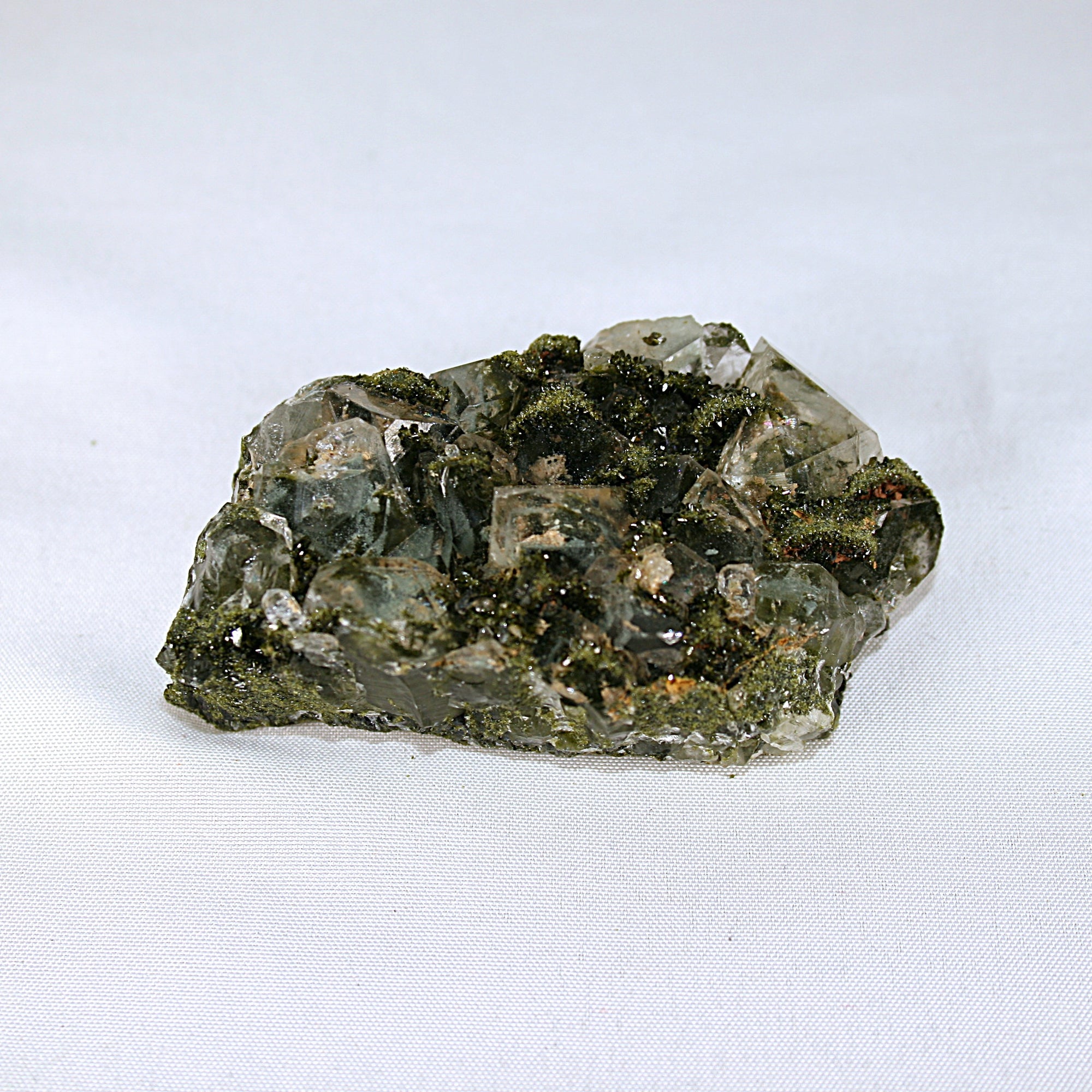 Raw Epidote Cluster