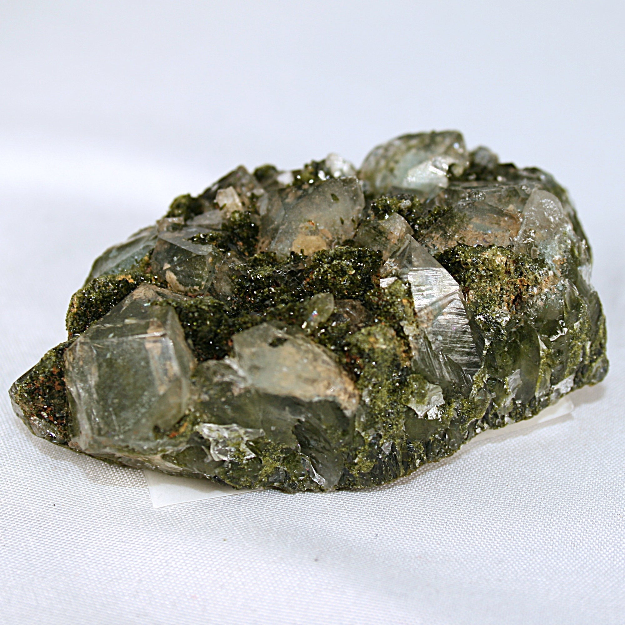 Raw Epidote Cluster