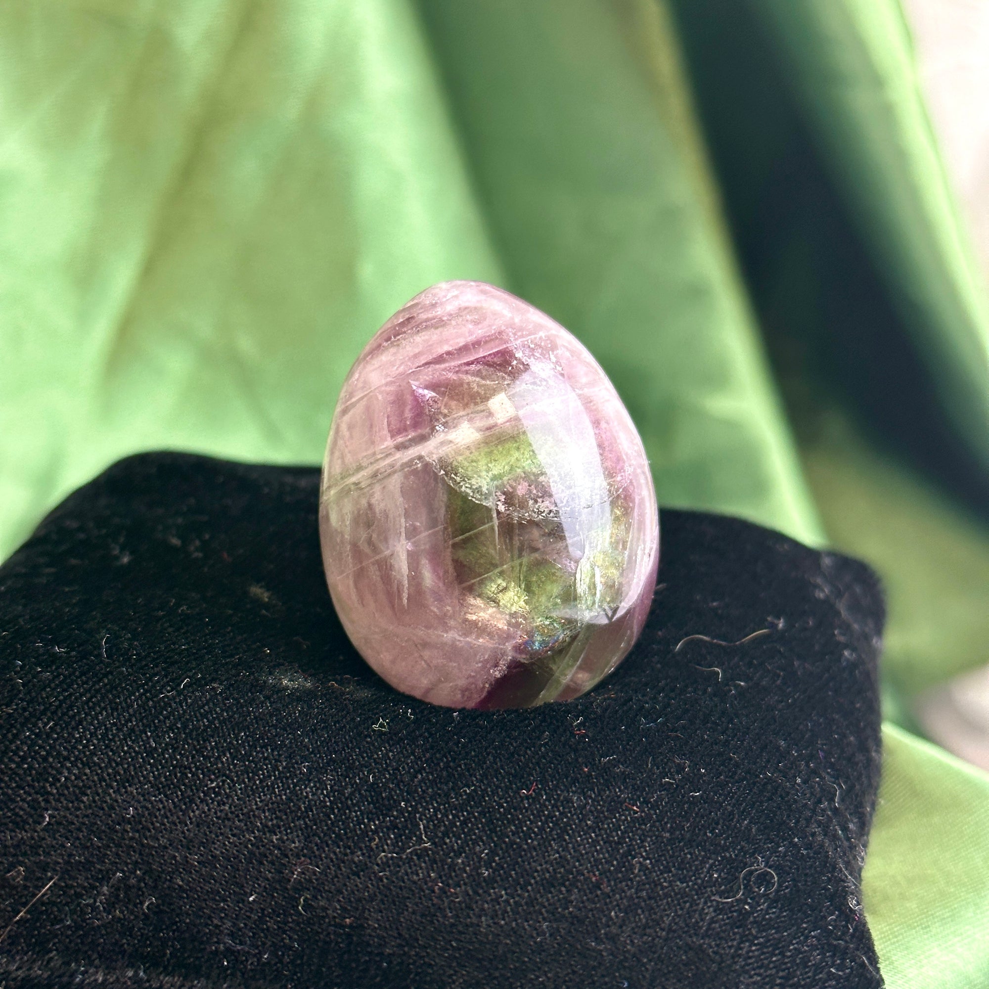 Rainbow Fluorite Egg