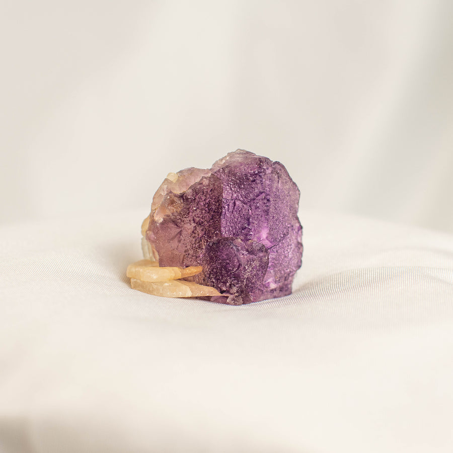 Raw Purple Cubic Muzquiz Fluorite