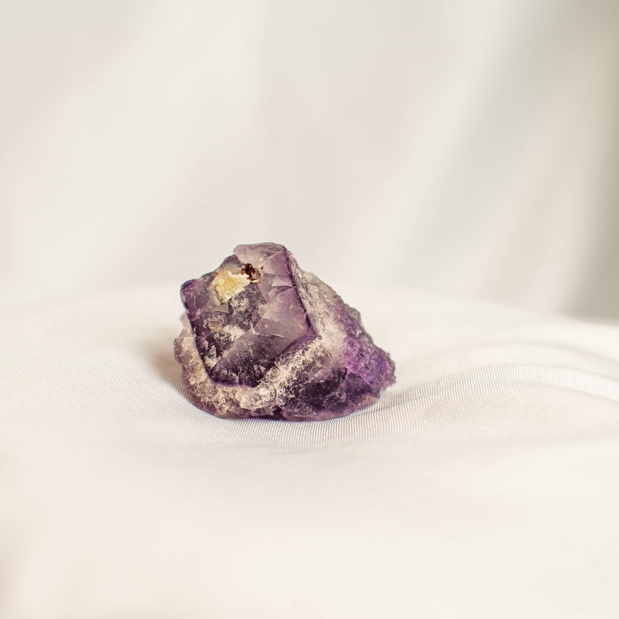 Raw Purple Cubic Muzquiz Fluorite